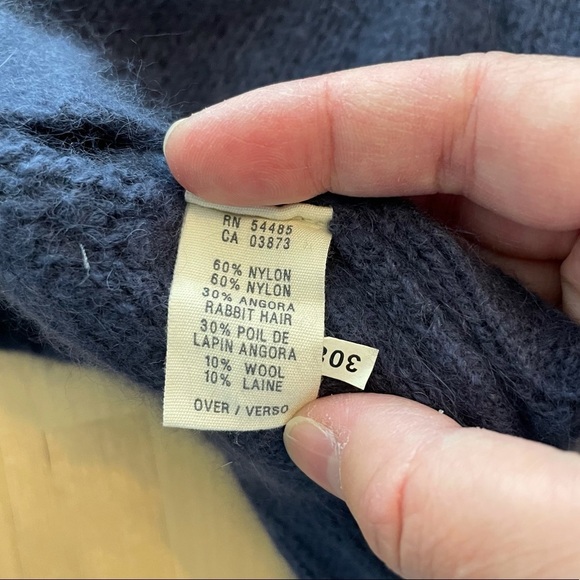 American Eagle Outfitters Blue Angora & Wool Blended Sweater - Picture 6 of 6